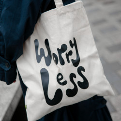 worry less - tote bag